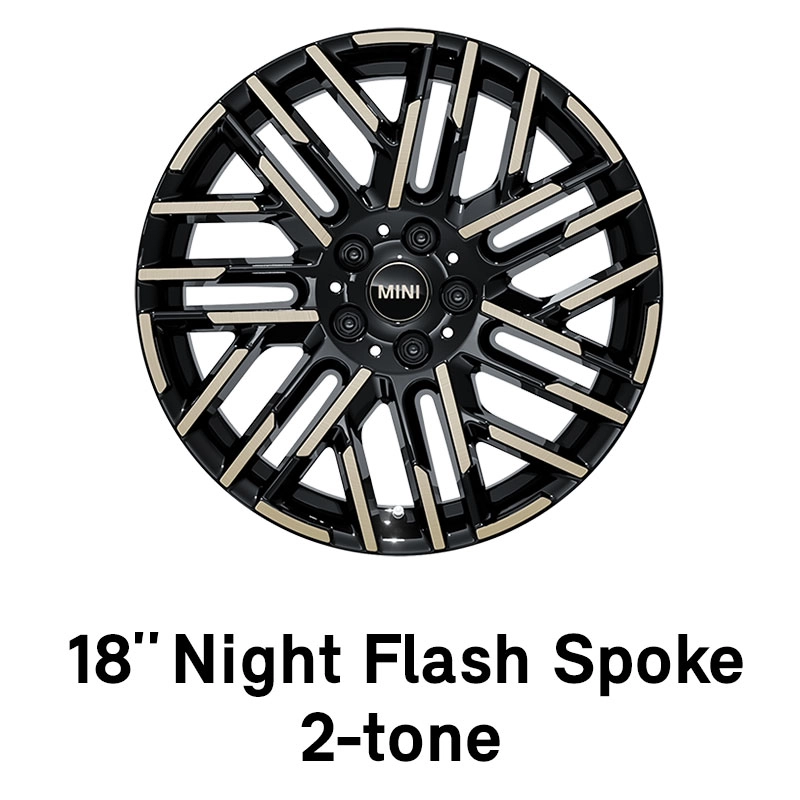 MINI - équipement - 18" night flash spoke 2-tone