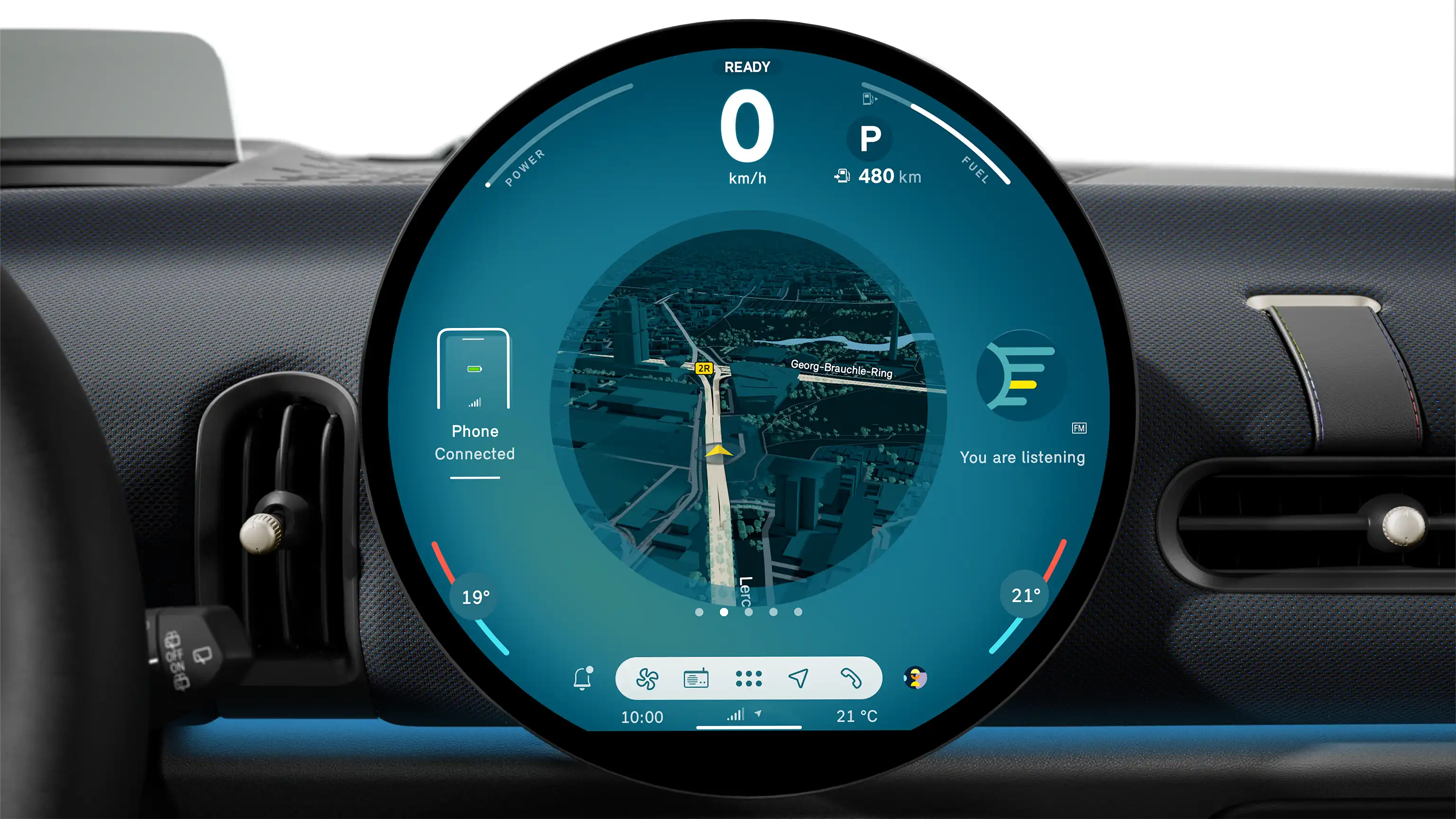 MINI Cooper 5 Portes – Écran circulaire