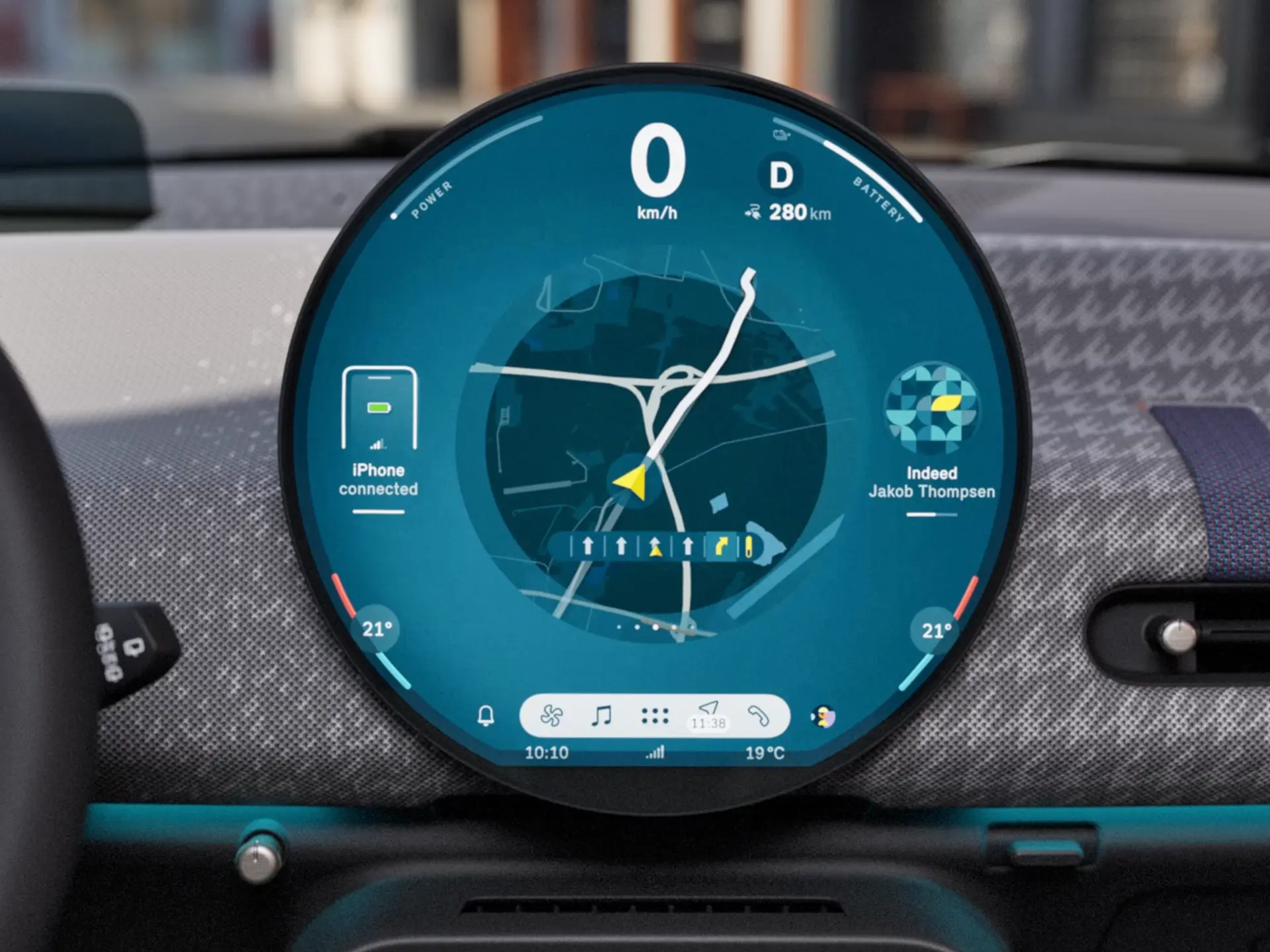 MINI Cooper Electric – Écran circulaire