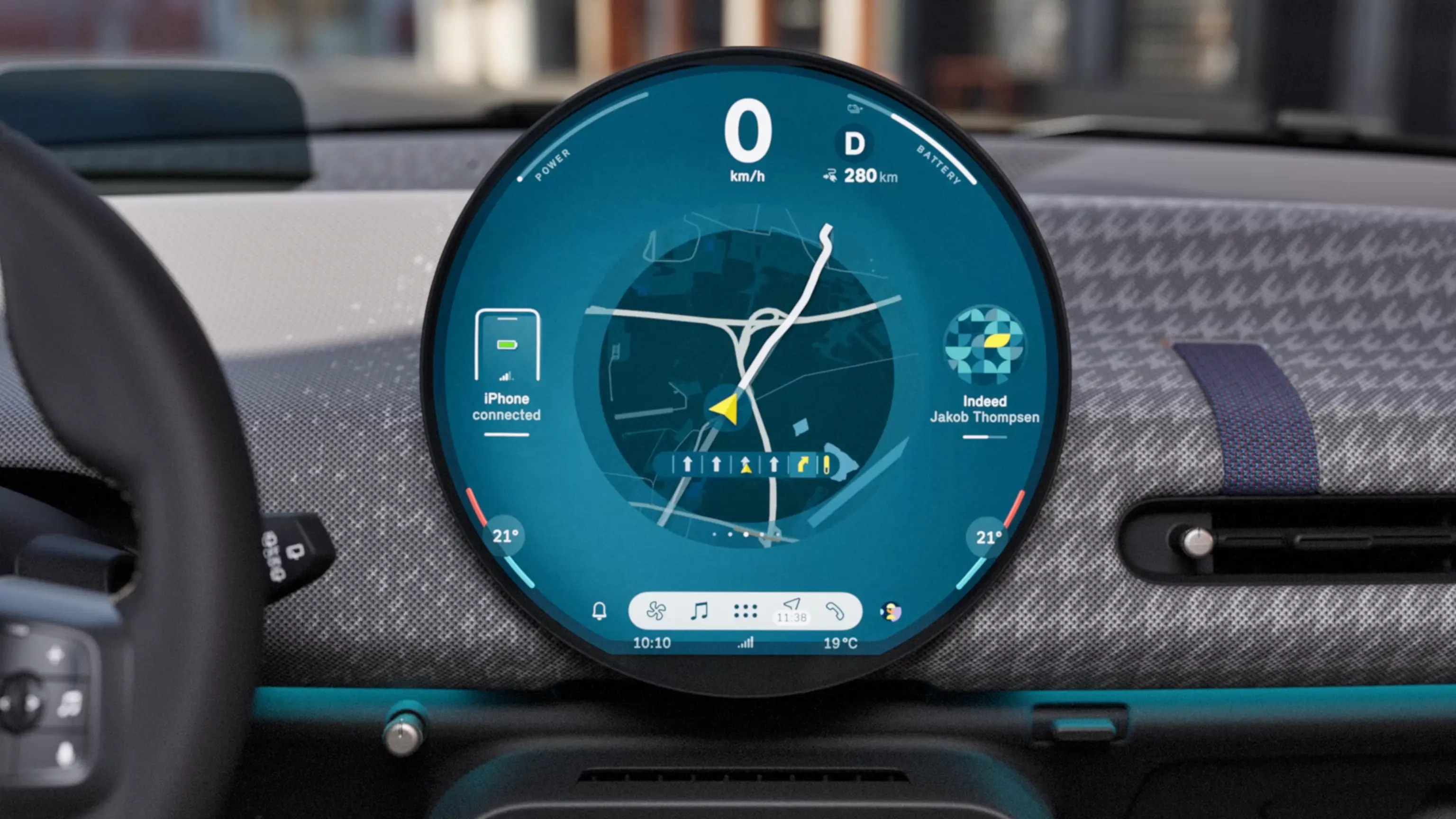 MINI Cooper Electric – Écran circulaire