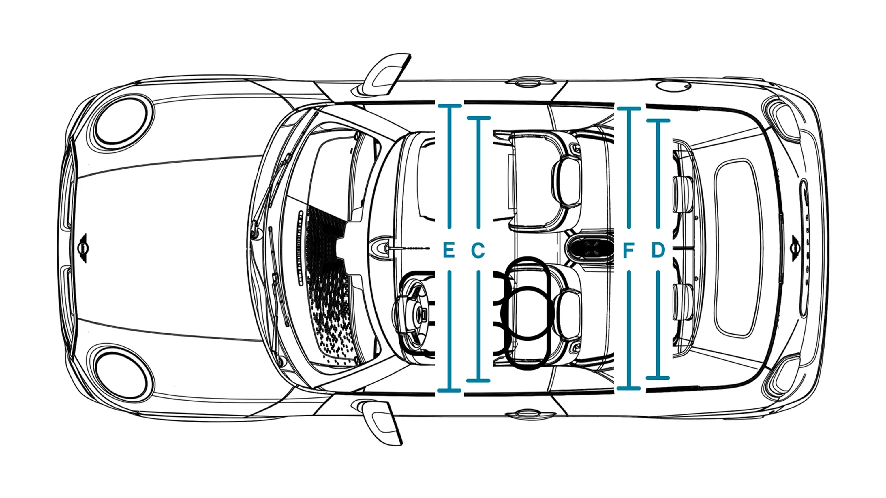 MINI Cooper Cabrio – Dimensions Ciel de toit