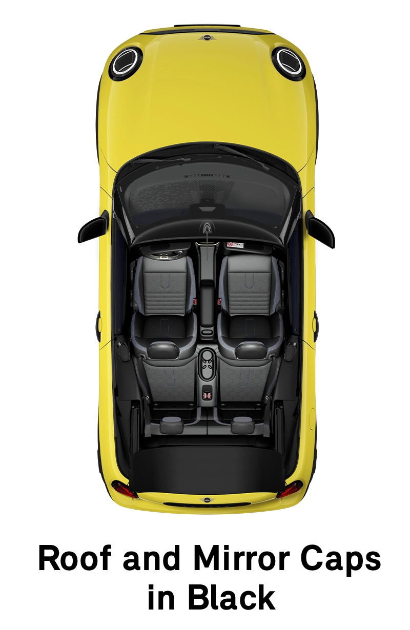 MINI - équipement - finition Classic - toit et coques de rétroviseurs noirs