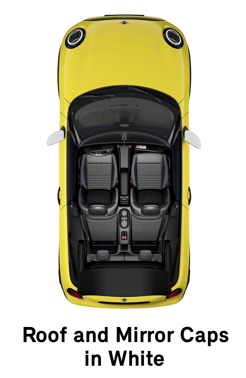 MINI - équipement - finition Classic - toit et coques de rétroviseurs blanches