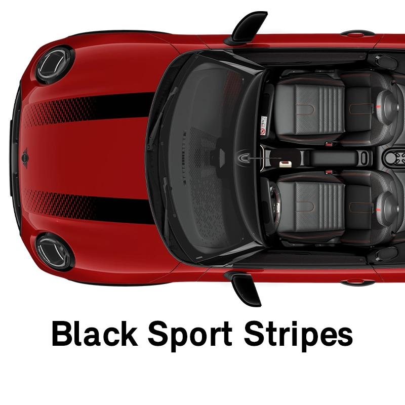  MINI - équipement -bandes sports noires finition jcw