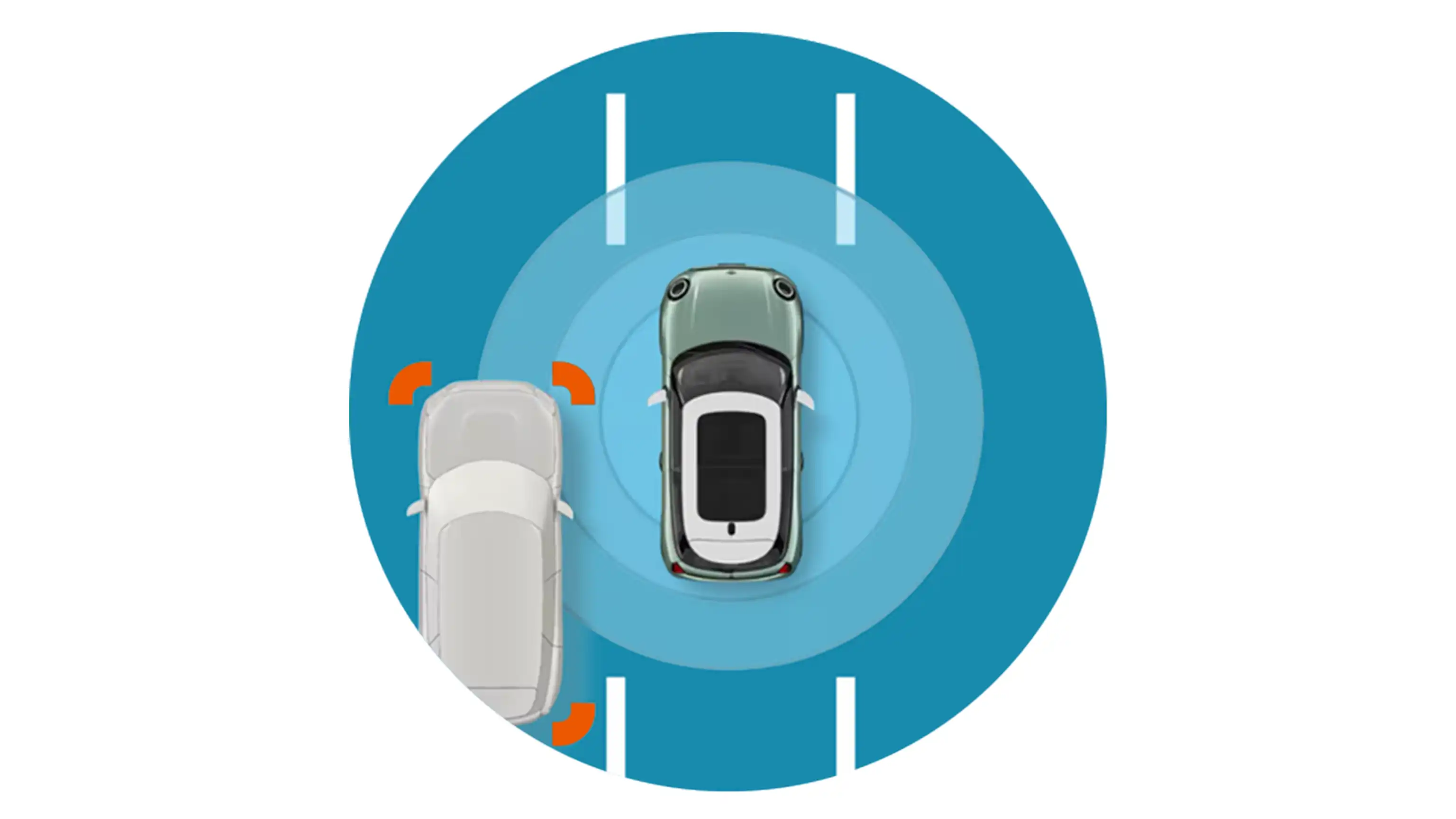 MINI Countryman Electric – détection active des angles morts
