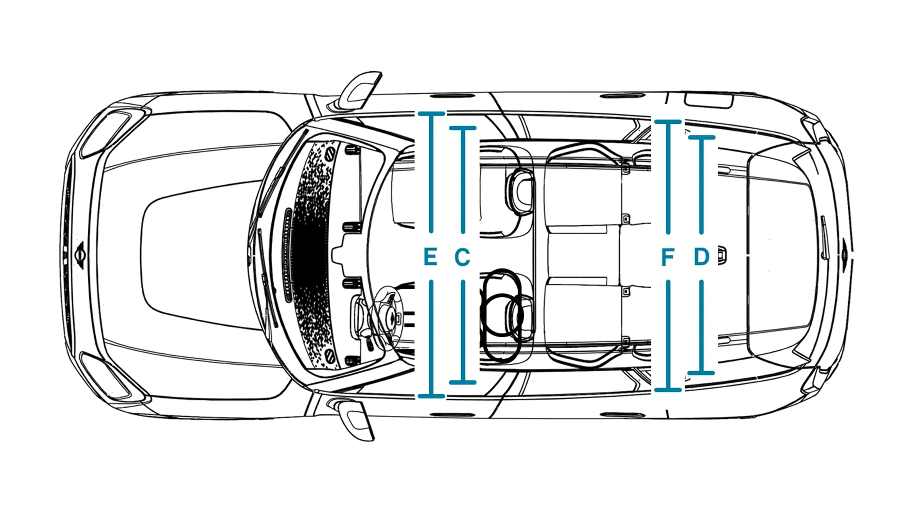 MINI Countryman - Dimensions hauteur intérieur