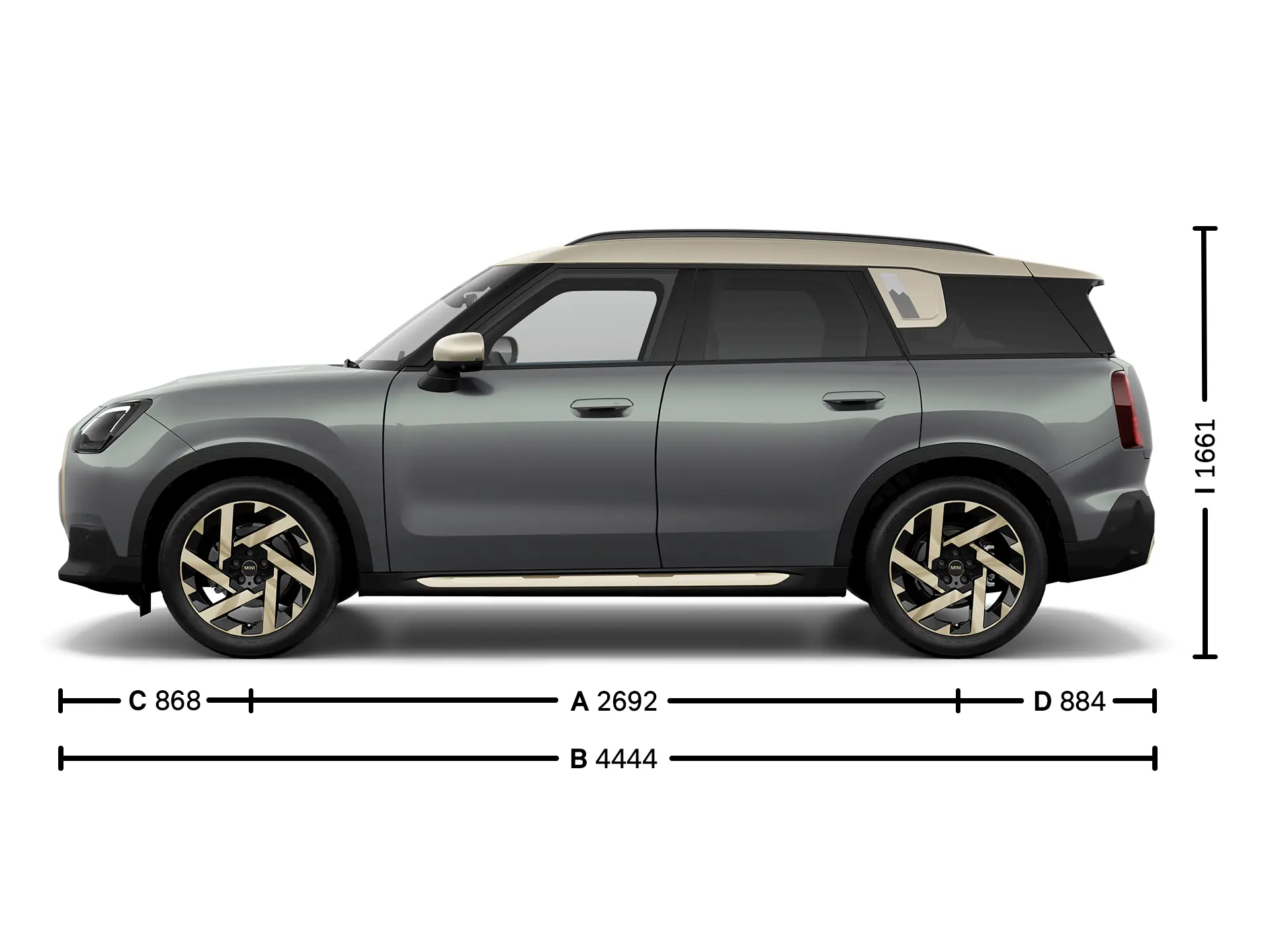 MINI Countryman - Dimensions longueur