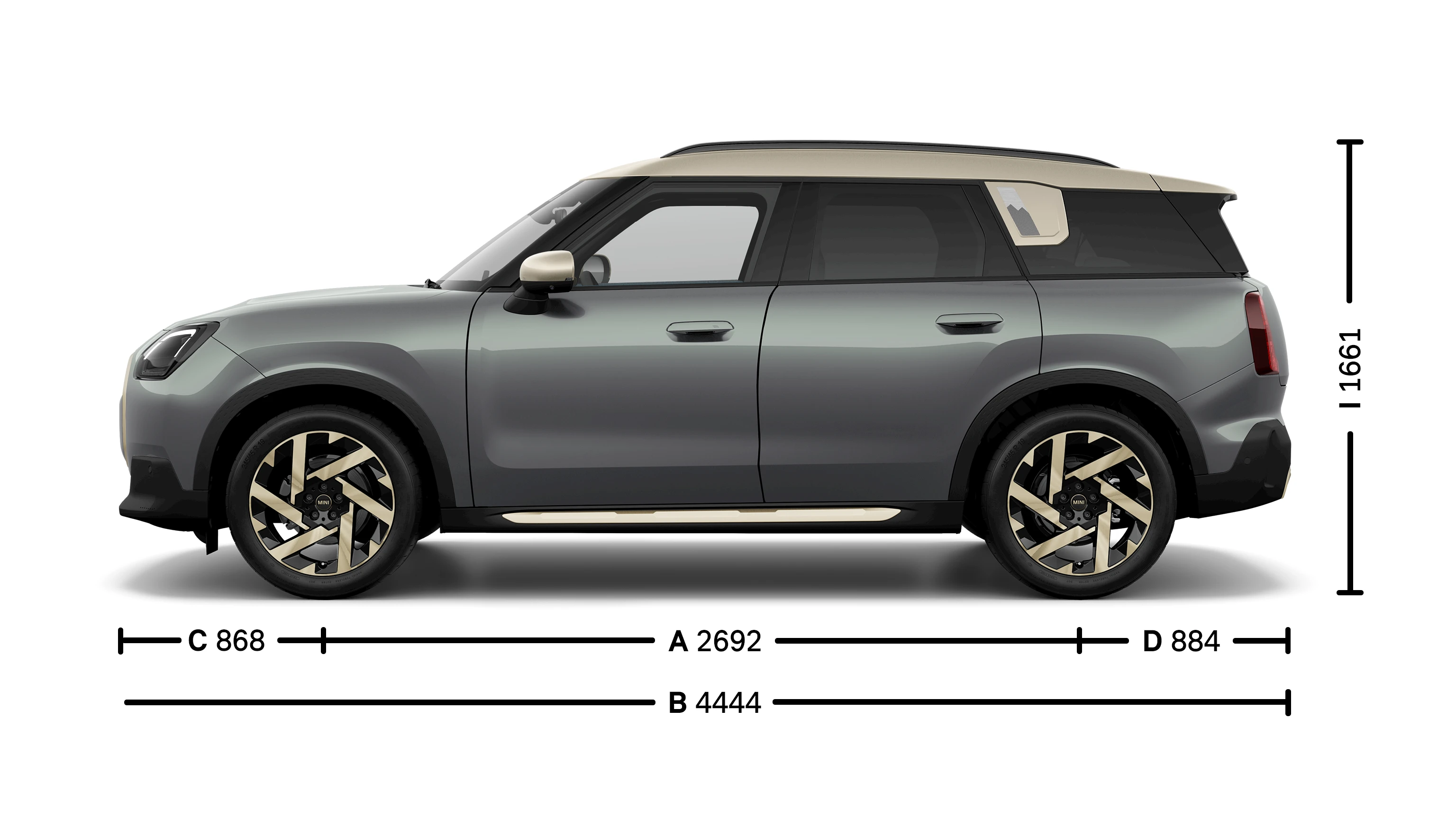 MINI Countryman - Dimensions longueur