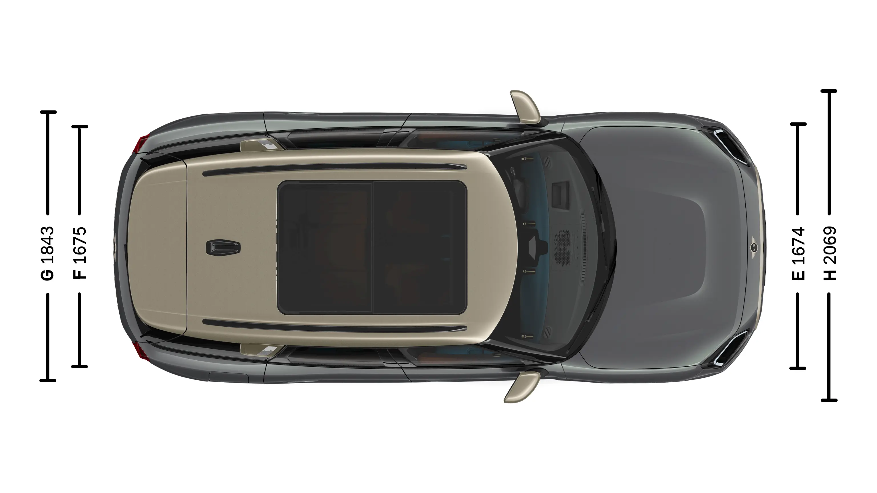MINI Countryman - Dimensions hauteur