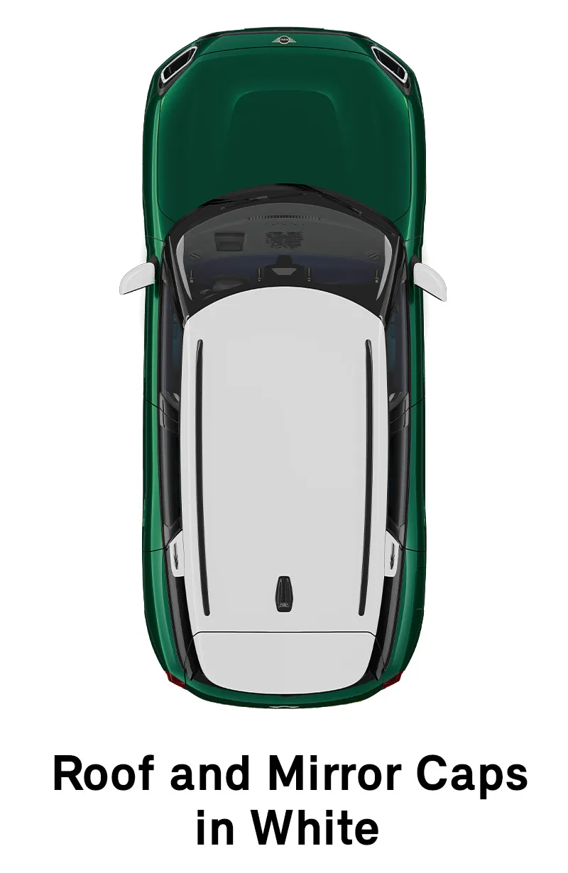  MINI - équipement - coques de toit et de rétroviseurs finition classic en blanc