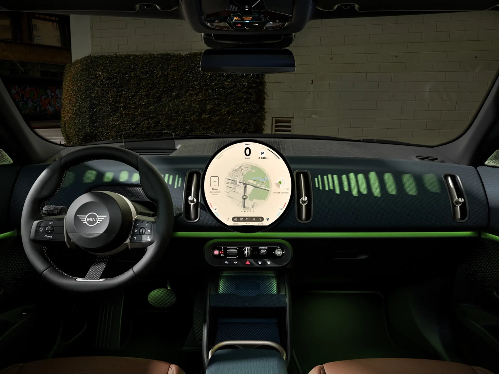 MINI Countryman - intérieur - modes oled
