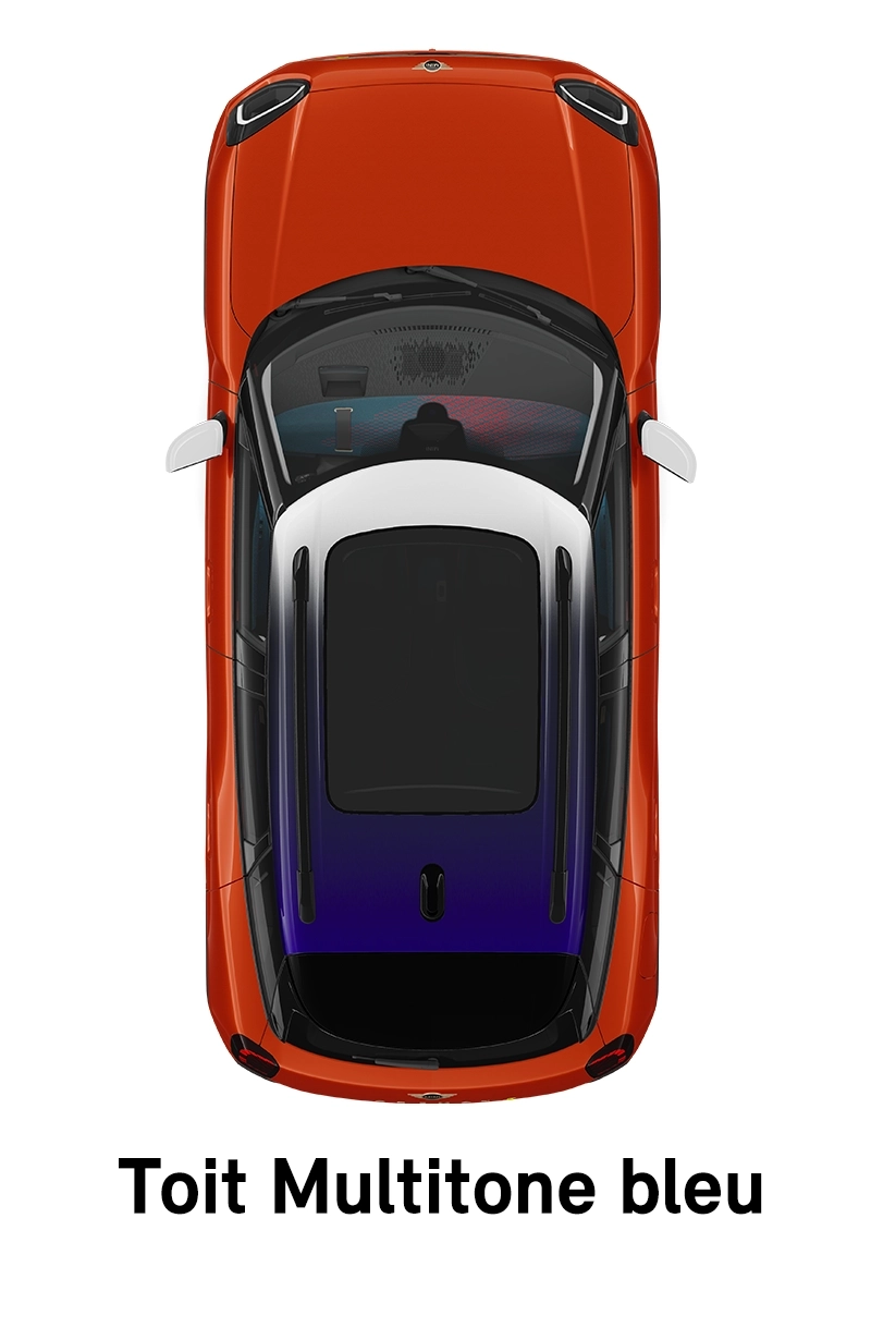 MINI – équipement – Finition Favoured toit bleu multitons