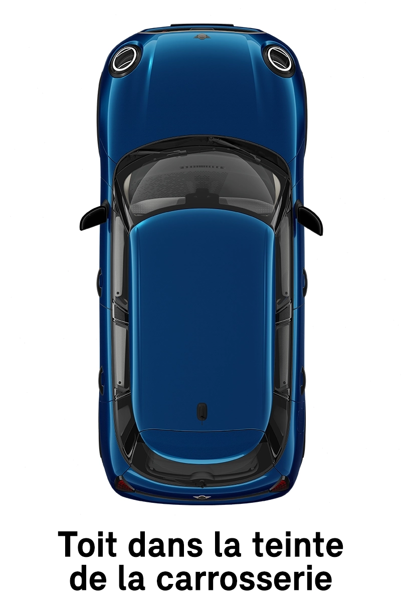  MINI - équipement - toit finition Favoured dans la couleur de la carrosserie