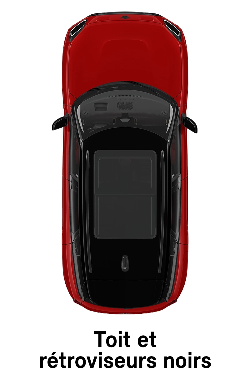  MINI - équipement - Finition JCW toit et coques rétroviseurs noirs
