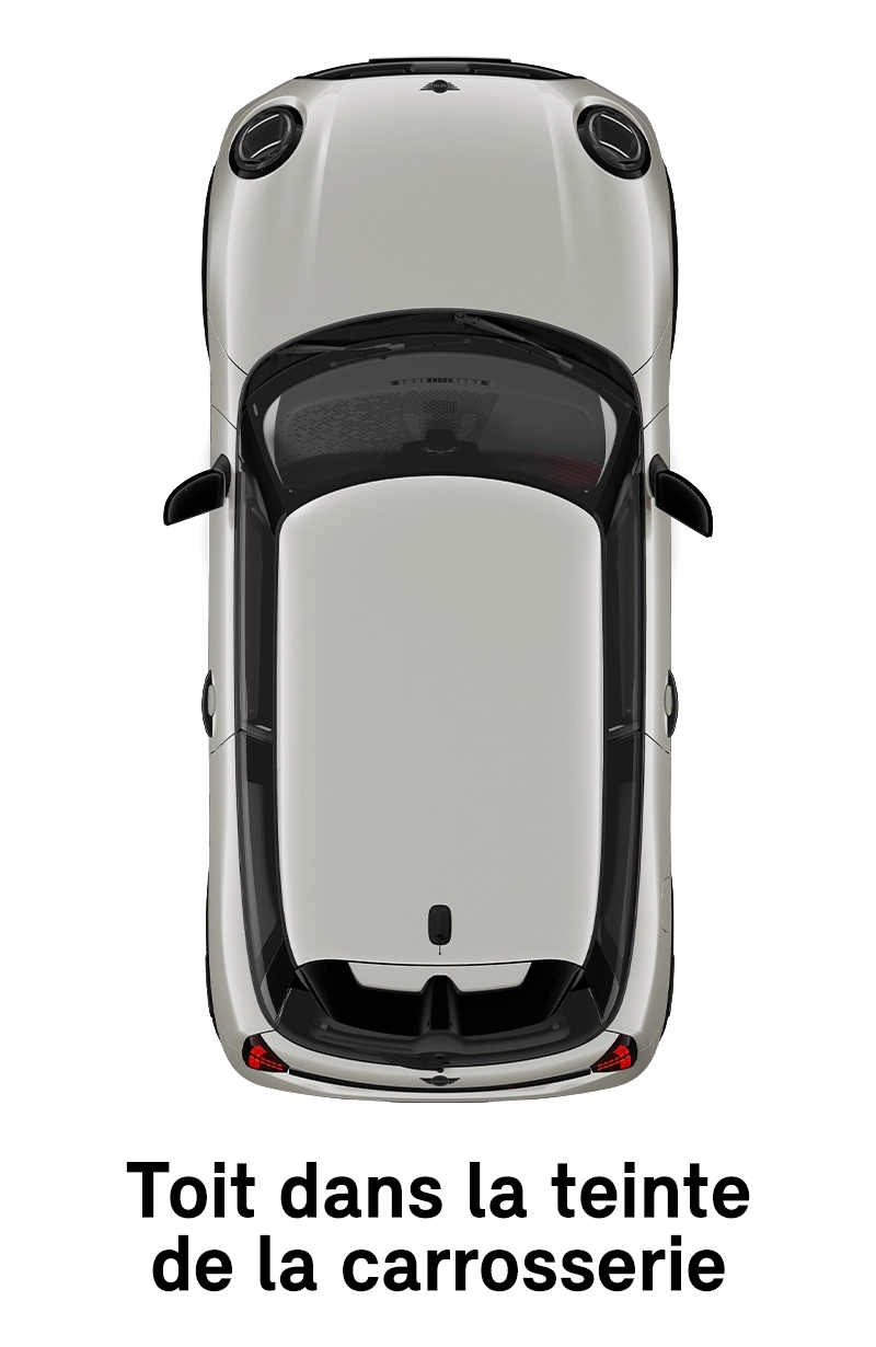  MINI - équipement - Finition JCW - toit couleur de la carrosserie