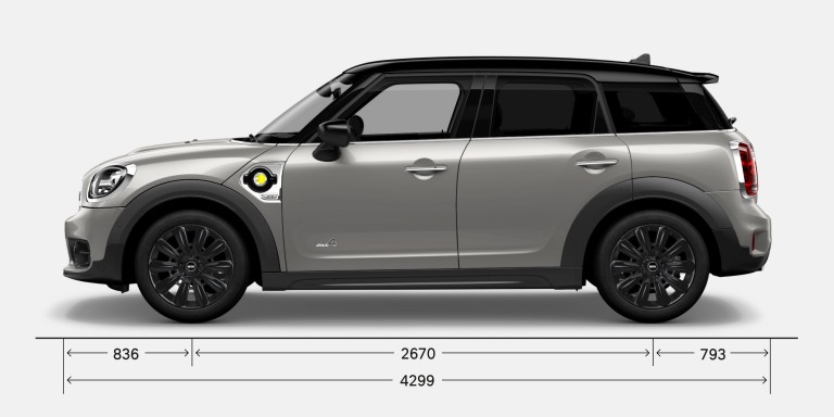 MINI Countryman hybride rechargeable – VUE LATÉRALE