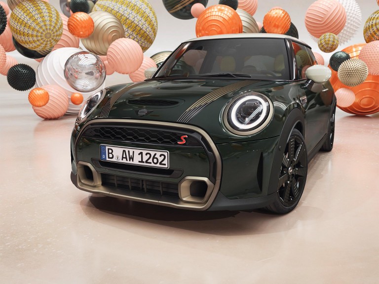 MINI Hatch 3 portes Resolute – Rebel Green – bandes de capot