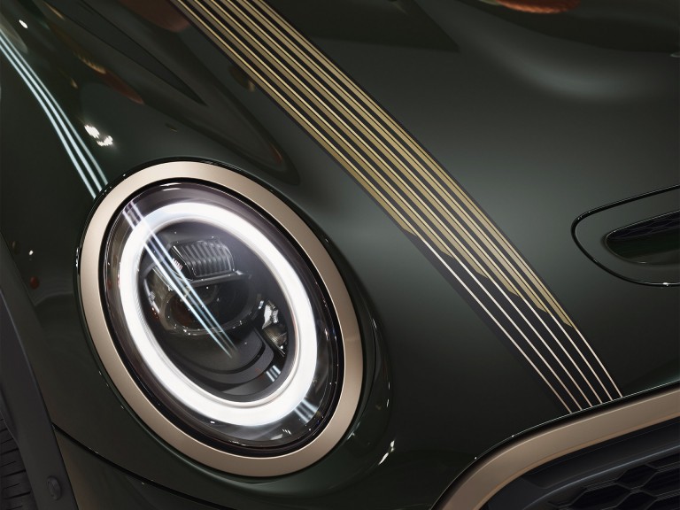 MINI Hatch 3 portes Resolute – Rebel Green – bandes de capot